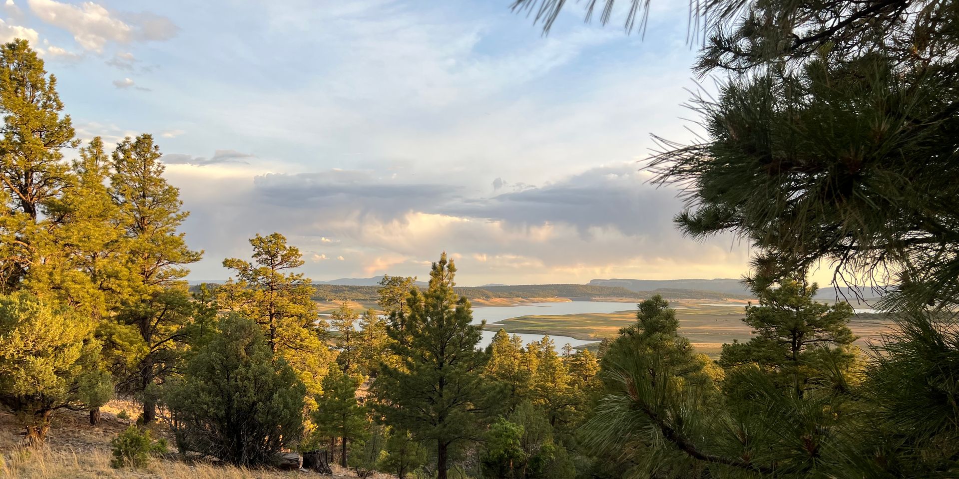 Sunset over the lake from Laguna Vista Estates